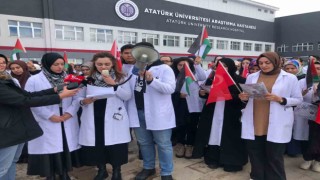 Erzurumda doktorlar Gazzeli meslektaşlarını unutmadı