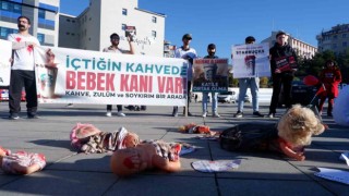 Erzurumda Gazze için sessiz eylem