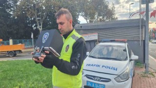 Fatihte dron destekli yaya geçidi denetimi