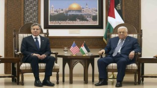 Filistin Devlet Başkanı Abbas, ABD Dışişleri Bakanı Blinken ile bir araya geldi