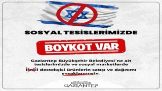 Gaziantep Büyükşehir, İsrail menşeili gıda ürünlerinin satışını durdurdu