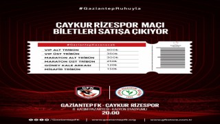 Gaziantep FK-Ç.Rizespor maçı biletleri satışta