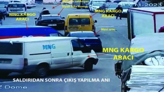 Gaziantepte kargo çalışanları, müşterinin iş yerini basarak camı çerçeveyi indirdi