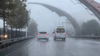 Gaziantep yoğun sis ve yağışın etkisi altında