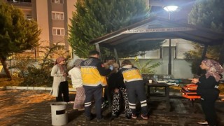 Bir yurtta daha asansör arıza yaptı o anlar kameralara yansıdı