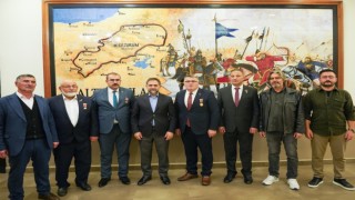 Gazilerden Başkan Uçara ziyaret