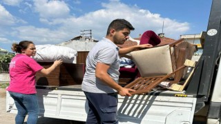 Germencikte ikinci el eşyalar, ihtiyaç sahiplerine ulaştırılıyor