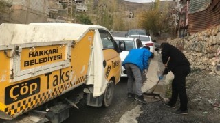 Hakkari Belediyesi yağış öncesi teyakkuza geçti