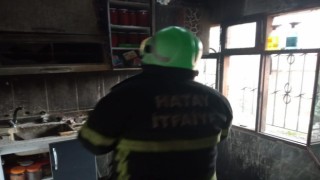 Hatayda mesken yangını çıktı