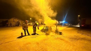 Hatayda trafoda çıkan yangın söndürüldü