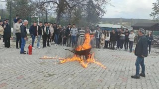 Hisarcık MYO‘da Temel Yangın Güvenliği semineri