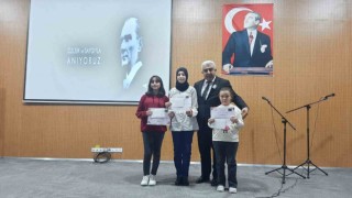 Hisarcıkta yarışmalarda dereceye giren öğrencilere başarı belgesi ve ödül