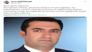 İYİ Partide istifa şoku