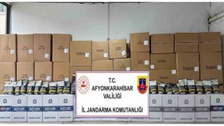 Jandarma 150 bin adet boş makaron ve 793 kilogram kaçak tütün ele geçirdi