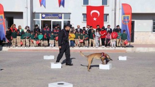 Jandarma ekipleri kurumun faaliyetlerini öğrencilere anlattı