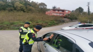 Jandarma trafik ekiplerinden yoğun denetim