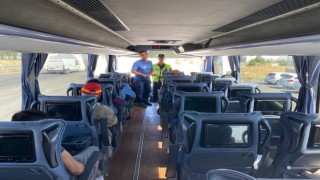 Jandarmadan yolcu otobüslerinde sivil trafik denetimi