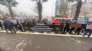 Kahramanmaraşta orta hasarlı bina sakinlerinden açıklama