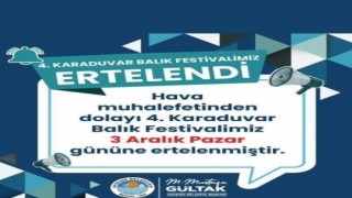 Karaduvar Balık Festivali ertelendi