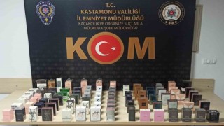 Kastamonuda 91 adet kaçak parfüm ele geçirildi