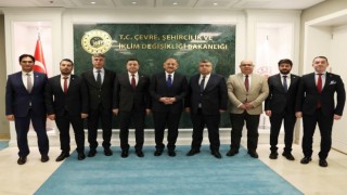 Kayseri OSB Yönetimi, Bakan Özhasekiyi ziyaret etti