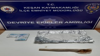 Keşanda ayakkabı tabanına gizlenmiş uyuşturucu ele geçirildi