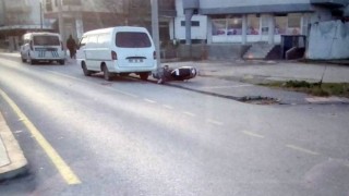 Keşanda motosikletten düşerek 9 metre sürüklenen sürücü ağır yaralandı