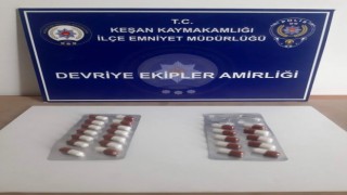 Keşanda üzerlerinde uyuşturucu ele geçirilen 2 şüpheli gözaltına alındı
