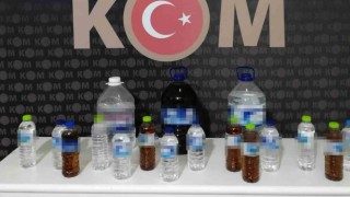 Kırıkkalede 21 litre kaçak içki ele geçirildi