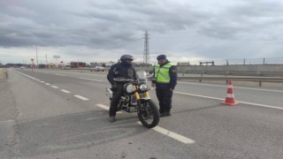 Kırklarelinde jandarmadan motosiklet denetimi