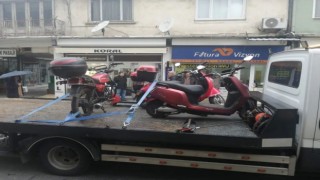 Kırklarelinde motosiklet denetimi: 10 motosiklet trafikten men edildi