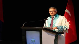 KKTC Cumhurbaşkanı Ersin Tatara Selçuk Üniversitesinde fahri doktora verildi
