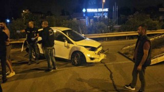 Kontrolden çıkan araç takla attı: 5 yaralı
