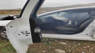 Kontrolden çıkan otomobil aydınlatma direğine çarptı: 1 yaralı