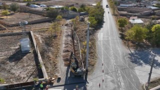 Konya Büyükşehir Çumraya yeni bir su şebeke hattı daha kazandırıyor
