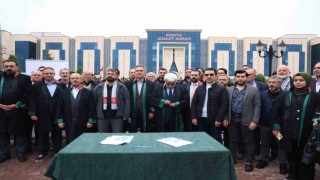 Konya STKları ve HUDER İsrailin Gazze saldırılarına suç duyurusunda bulundu