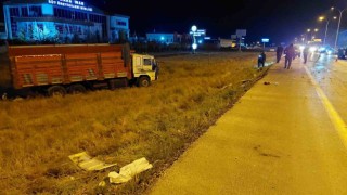 Konyada kamyon tıra çarptı: 1 yaralı