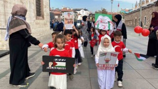 Konyalı çocuklardan Filistine destek