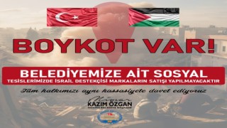 İsrail mallarını bir boykot kararı da Kozan Belediyesinden