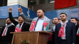 Kütahyada AK Partili gençlerden İsraile tepki