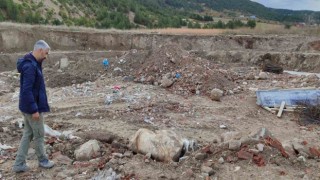 Kütahyada hafriyat çalışmalarında tarihi heykel bulundu
