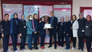 Kütahyada Kadın Hastalıkları ve Doğum Kliniğine Teşekkür Belgesi
