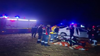 Mardinde kontrolden çıkan otomobil takla attı: 5 yaralı