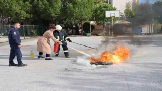 Marmaris Belediyesi personeline yangın eğitimi verildi