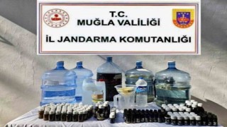 Marmariste sahte ve kaçak alkol operasyonu
