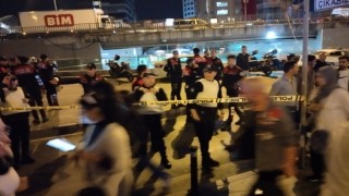 Mecidiyeköyde şüpheli paket alarmı: Panik anları kamerada
