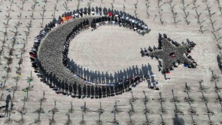 Mersinde 2023 metrekare alana 16 Türk devleti için 16 ayrı tür fidan dikildi