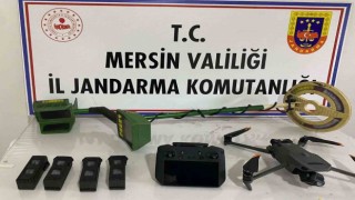 Mersinde kaçak kazı yapan 2 şüpheli suçüstü yakalandı