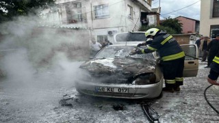 Milasta LPGli araç yangını panikletti