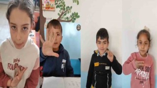 Minik öğrencilerden işaret dilli Öğretmenler Günü klibi